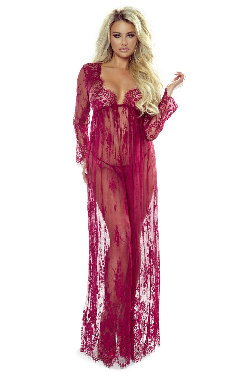 langes weinrotes Kleid So Elegant von Provocative langes weinrotes Kleid So Elegant von Provocative